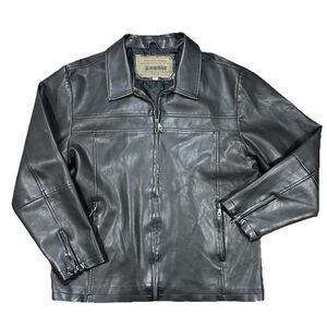 Machine Type Field Apparel Men's Size XXL Faux Leather Brown Jacket Coat